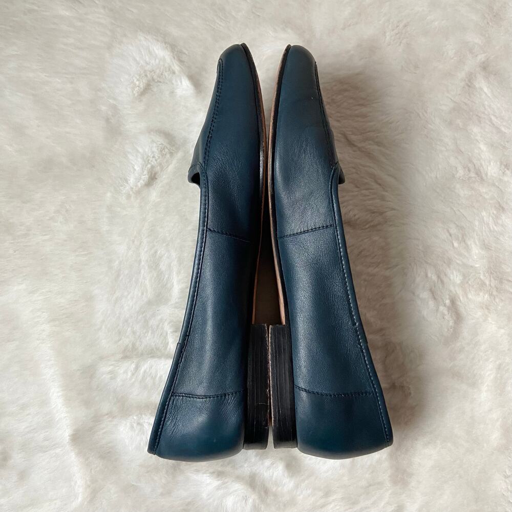 Enzo Angliolini Vintage Blue Leather Loafer Flats Size 9 - Picture 4 of 7